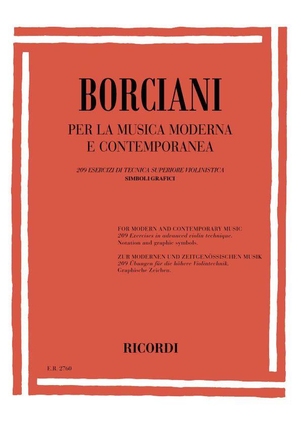 Per La Musica Moderna E Contemporanea - 209 Esercizi Di Tecnica Superiore Violinistica. Simboli Grafici - pro housle